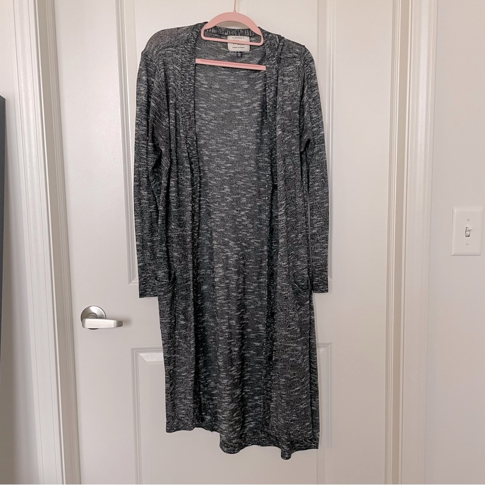 Cotton On Knitwear Women’s Gray Black Cardigan Sweater Sz Large